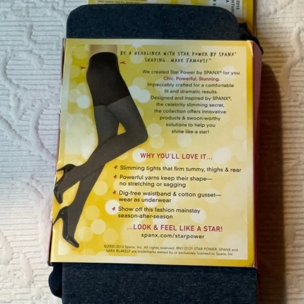 SPANX Heathered Shaping Tights. Size A. Heather gray.